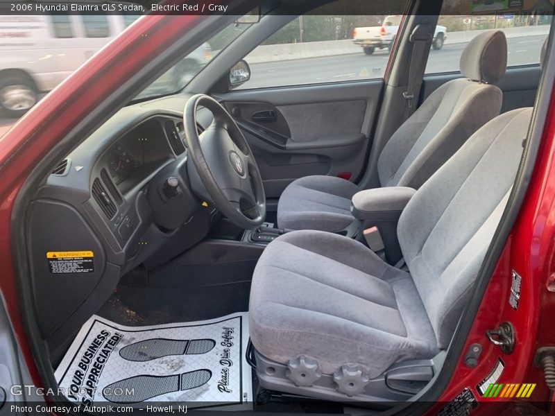 Electric Red / Gray 2006 Hyundai Elantra GLS Sedan