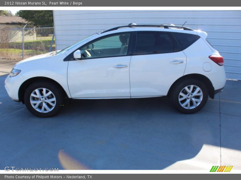 Pearl White / Beige 2012 Nissan Murano SL