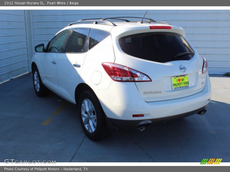 Pearl White / Beige 2012 Nissan Murano SL