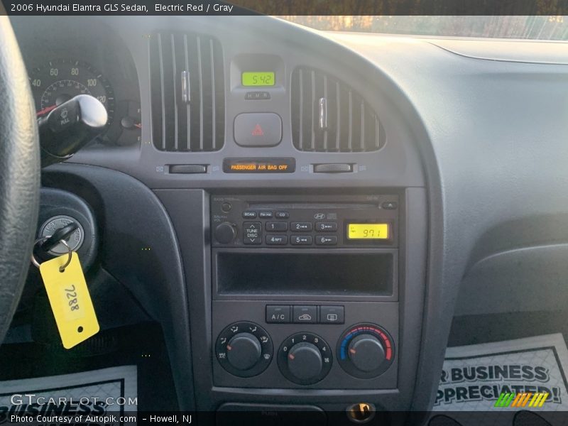 Electric Red / Gray 2006 Hyundai Elantra GLS Sedan