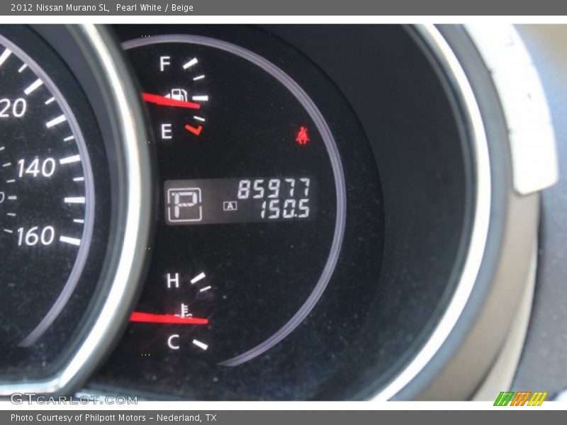Pearl White / Beige 2012 Nissan Murano SL