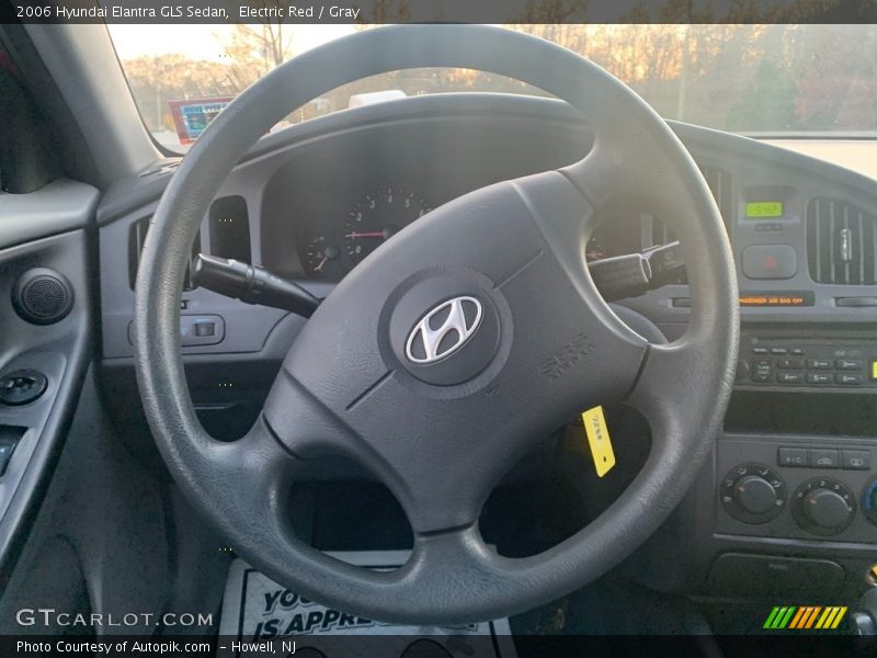 Electric Red / Gray 2006 Hyundai Elantra GLS Sedan