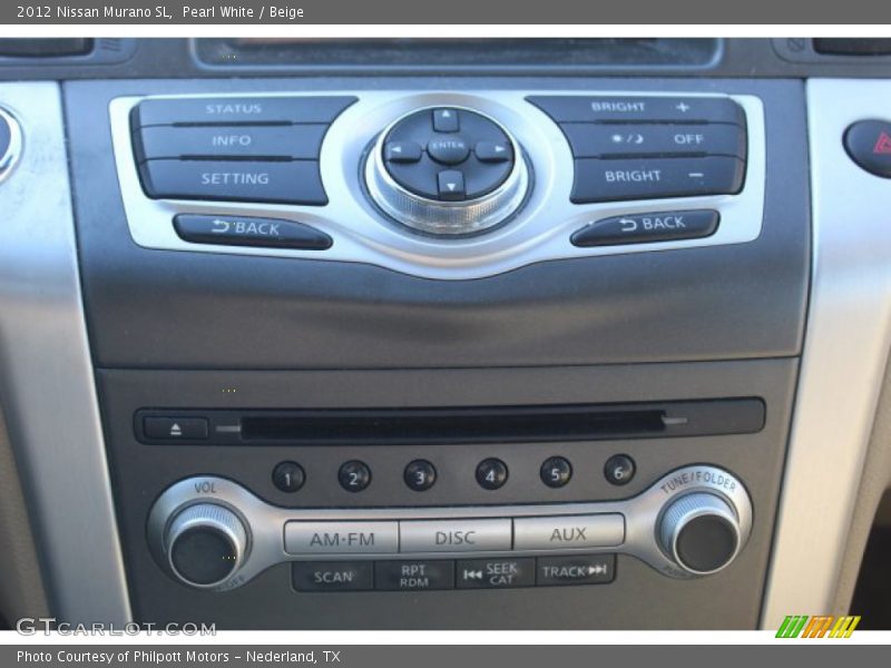 Pearl White / Beige 2012 Nissan Murano SL
