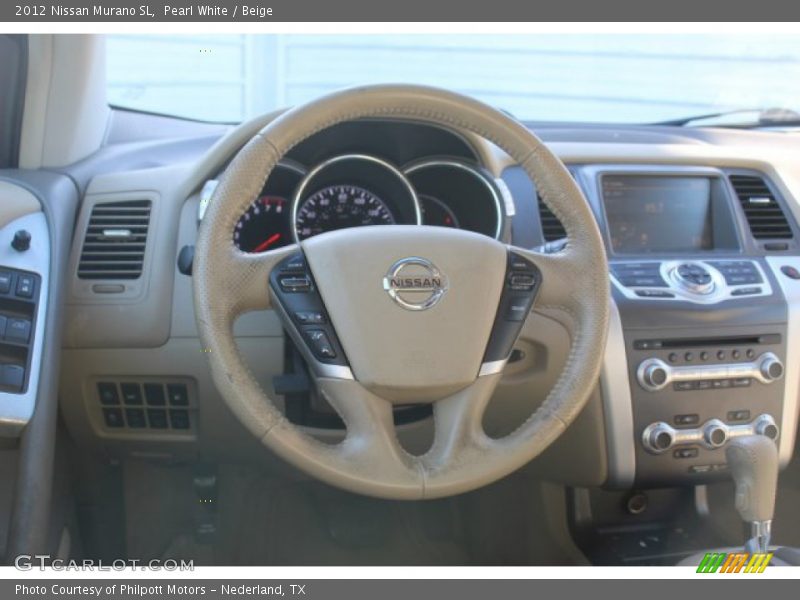 Pearl White / Beige 2012 Nissan Murano SL