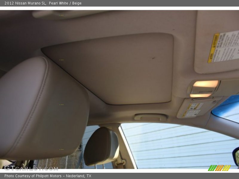 Pearl White / Beige 2012 Nissan Murano SL
