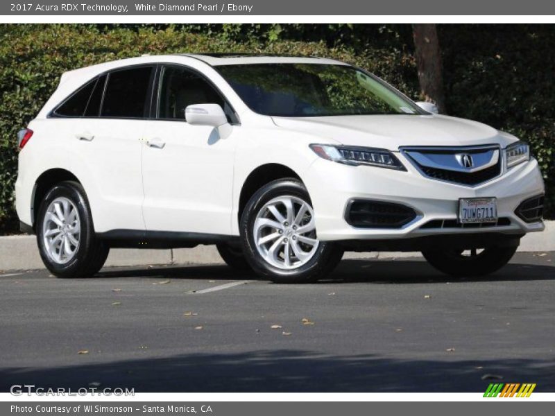 White Diamond Pearl / Ebony 2017 Acura RDX Technology