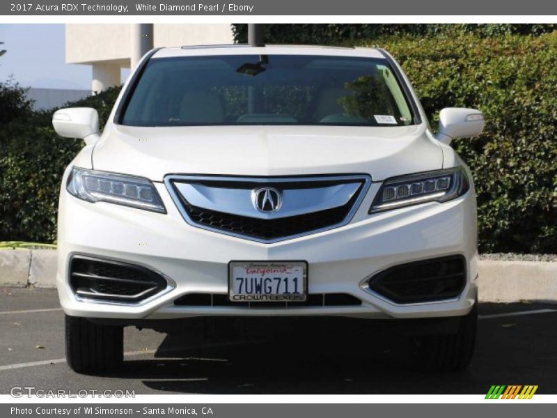White Diamond Pearl / Ebony 2017 Acura RDX Technology