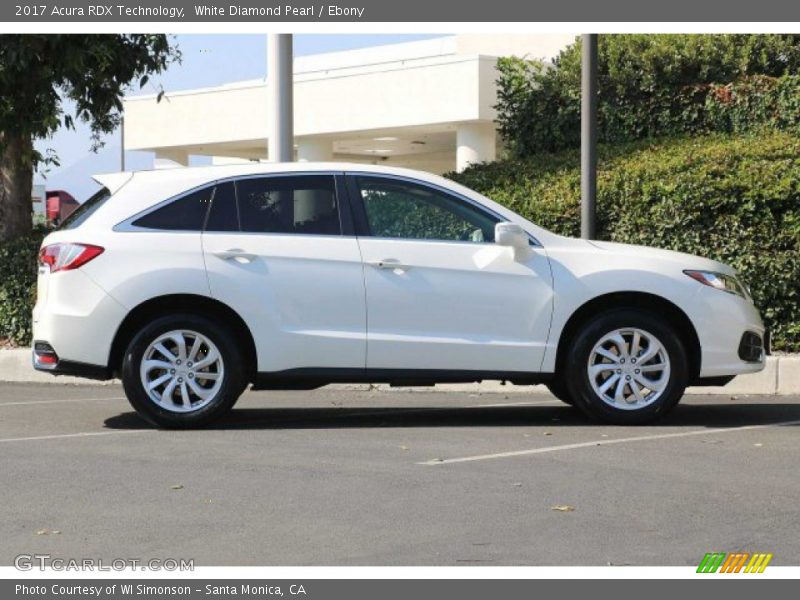 White Diamond Pearl / Ebony 2017 Acura RDX Technology
