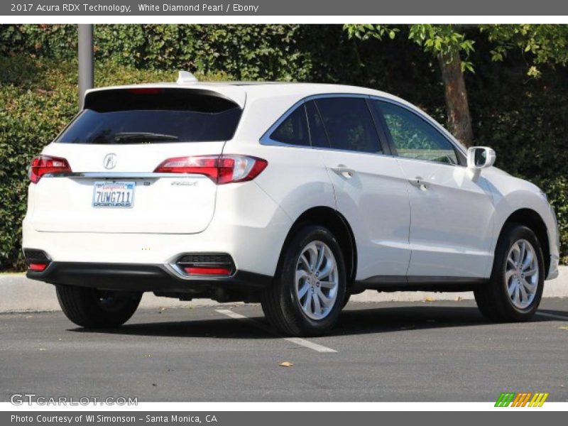 White Diamond Pearl / Ebony 2017 Acura RDX Technology