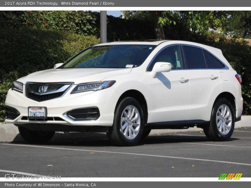 White Diamond Pearl / Ebony 2017 Acura RDX Technology