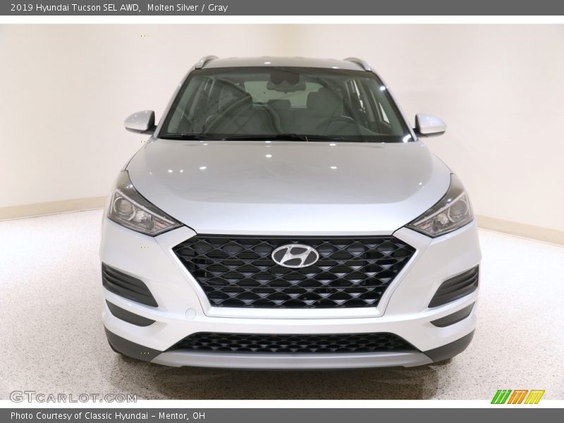 Molten Silver / Gray 2019 Hyundai Tucson SEL AWD