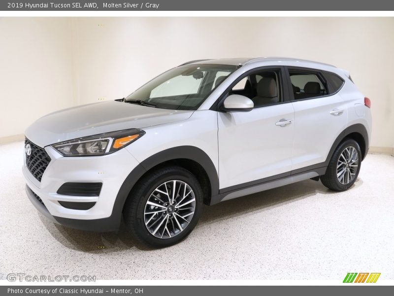 Molten Silver / Gray 2019 Hyundai Tucson SEL AWD