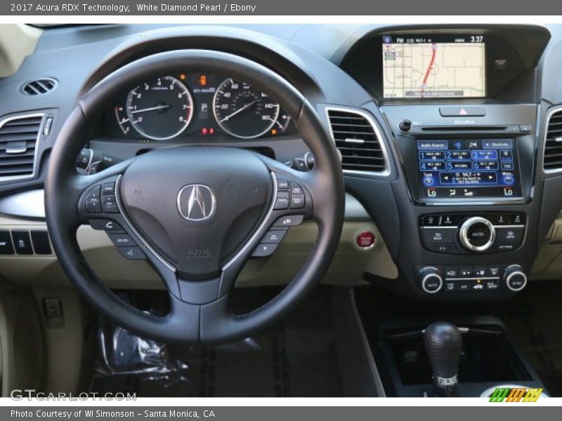 White Diamond Pearl / Ebony 2017 Acura RDX Technology