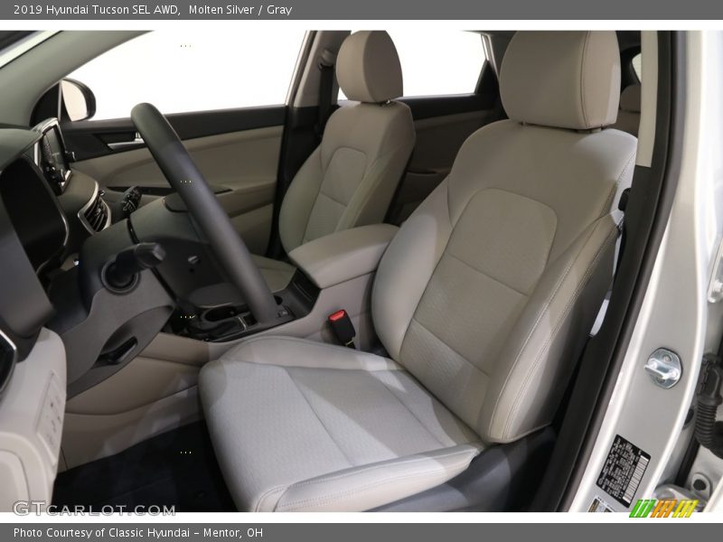 Molten Silver / Gray 2019 Hyundai Tucson SEL AWD