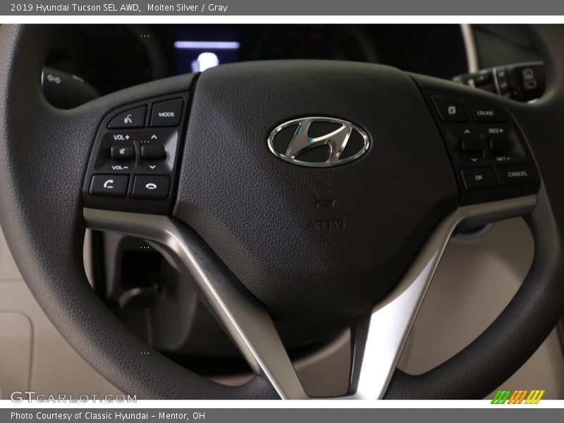 Molten Silver / Gray 2019 Hyundai Tucson SEL AWD