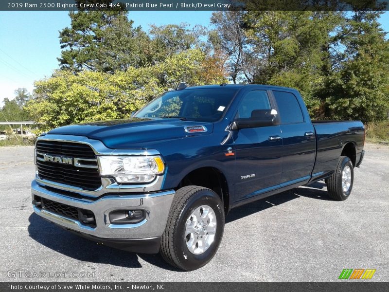Patriot Blue Pearl / Black/Diesel Gray 2019 Ram 2500 Bighorn Crew Cab 4x4