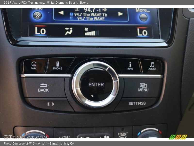 White Diamond Pearl / Ebony 2017 Acura RDX Technology