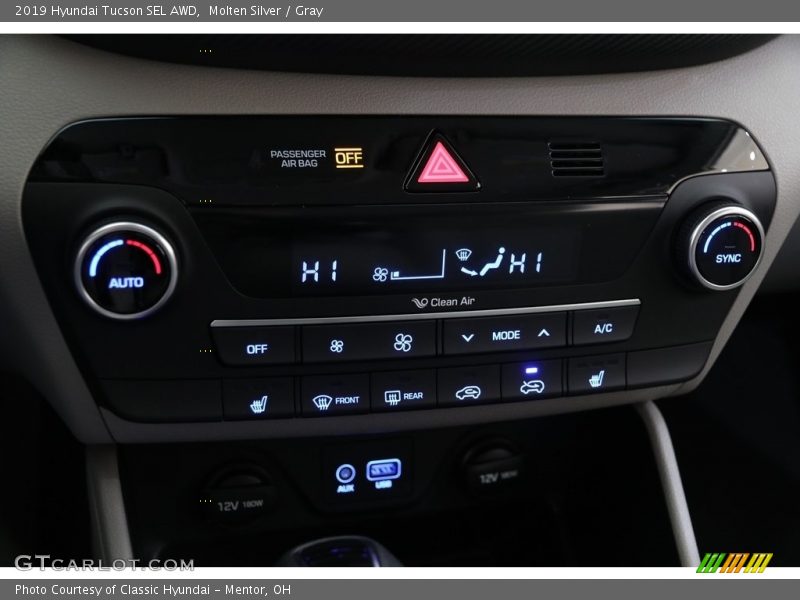 Molten Silver / Gray 2019 Hyundai Tucson SEL AWD