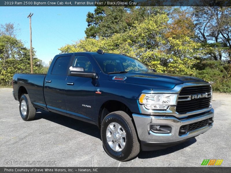 Patriot Blue Pearl / Black/Diesel Gray 2019 Ram 2500 Bighorn Crew Cab 4x4