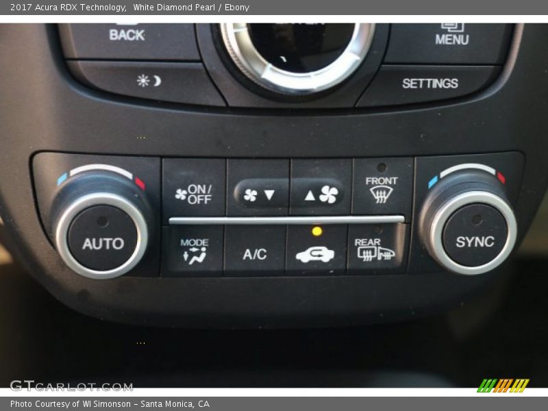 White Diamond Pearl / Ebony 2017 Acura RDX Technology