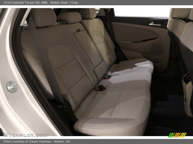 Molten Silver / Gray 2019 Hyundai Tucson SEL AWD