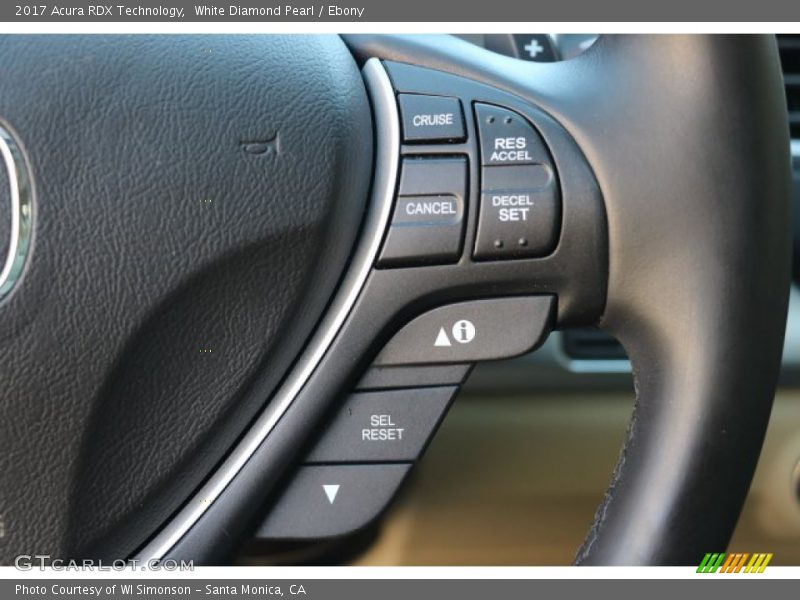 White Diamond Pearl / Ebony 2017 Acura RDX Technology