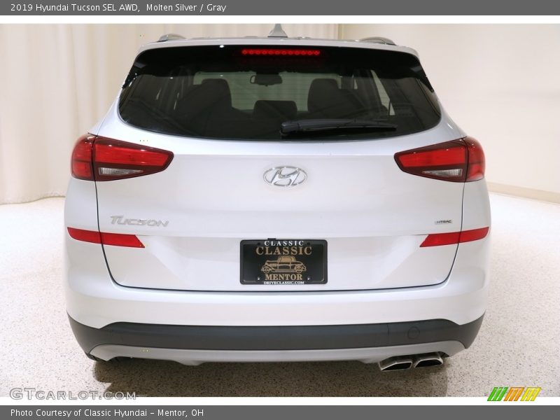 Molten Silver / Gray 2019 Hyundai Tucson SEL AWD