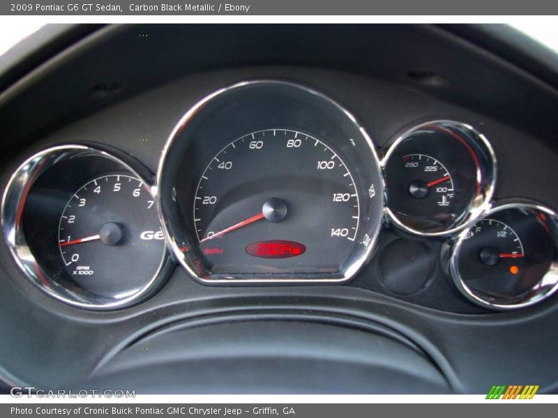 Carbon Black Metallic / Ebony 2009 Pontiac G6 GT Sedan