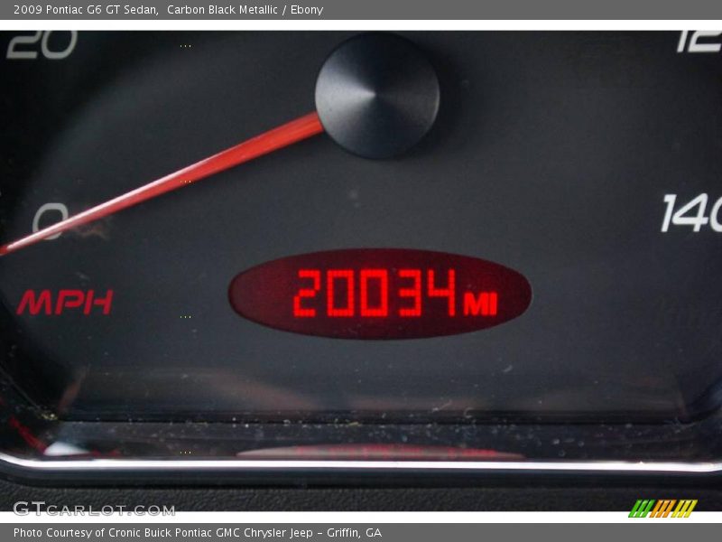 Carbon Black Metallic / Ebony 2009 Pontiac G6 GT Sedan