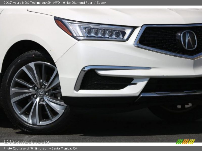 White Diamond Pearl / Ebony 2017 Acura MDX Technology SH-AWD