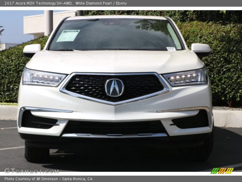 White Diamond Pearl / Ebony 2017 Acura MDX Technology SH-AWD