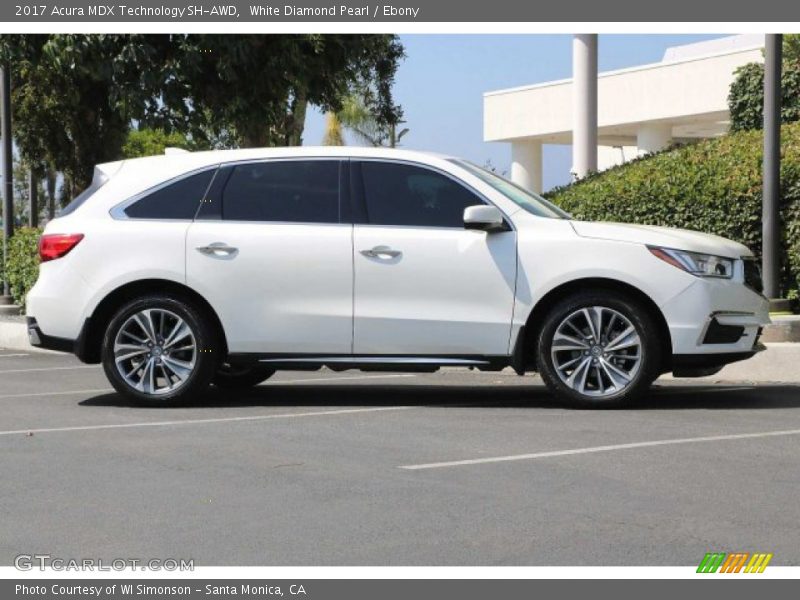 White Diamond Pearl / Ebony 2017 Acura MDX Technology SH-AWD