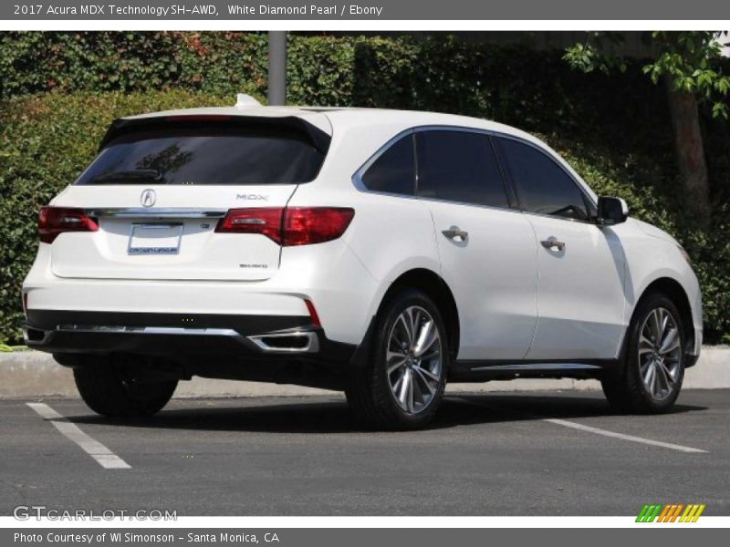 White Diamond Pearl / Ebony 2017 Acura MDX Technology SH-AWD