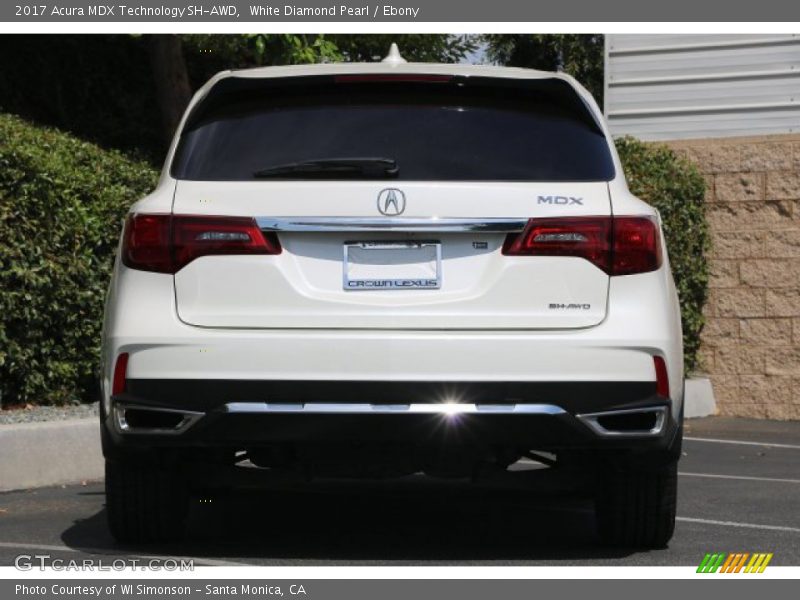 White Diamond Pearl / Ebony 2017 Acura MDX Technology SH-AWD