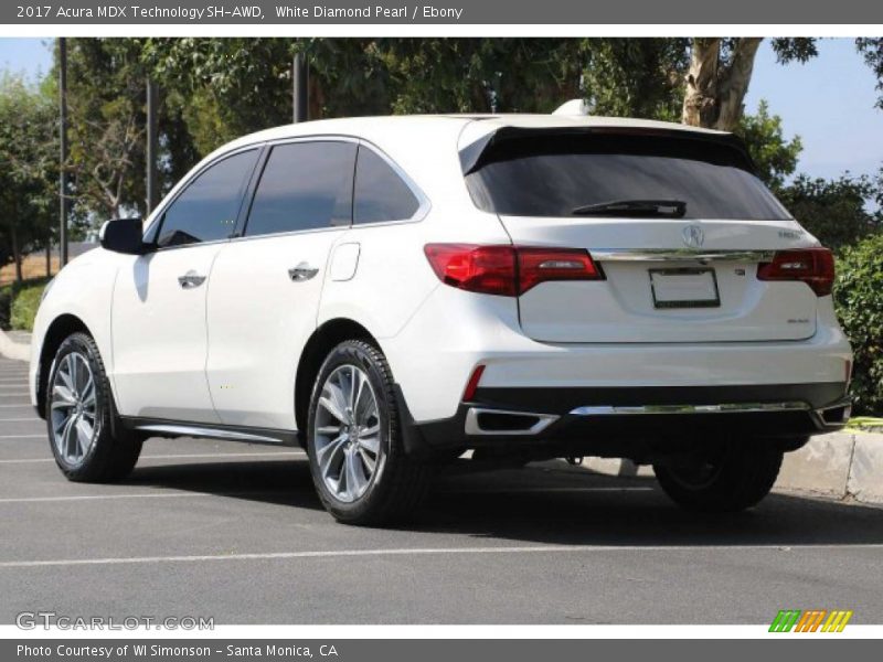 White Diamond Pearl / Ebony 2017 Acura MDX Technology SH-AWD