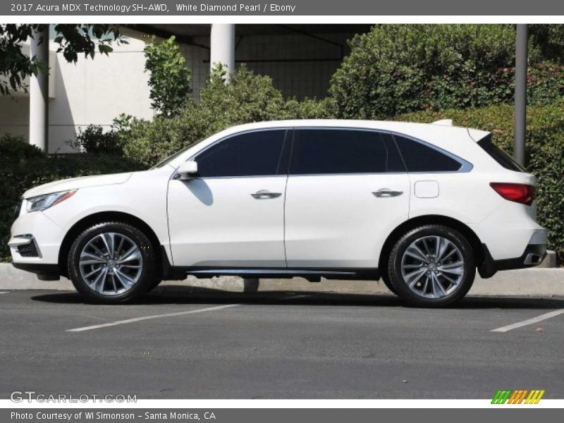 White Diamond Pearl / Ebony 2017 Acura MDX Technology SH-AWD