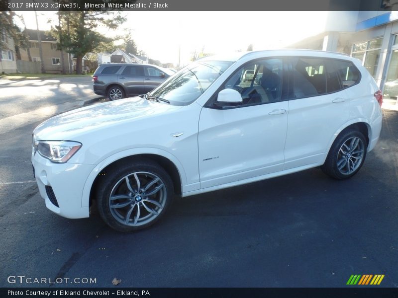 Mineral White Metallic / Black 2017 BMW X3 xDrive35i