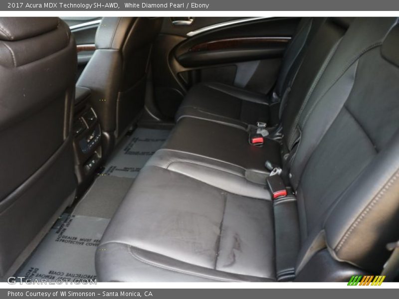 White Diamond Pearl / Ebony 2017 Acura MDX Technology SH-AWD