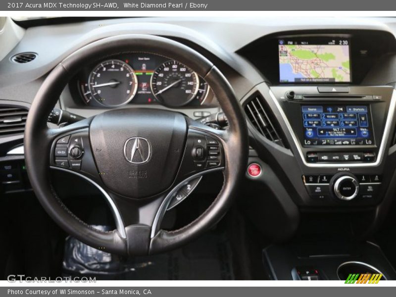 White Diamond Pearl / Ebony 2017 Acura MDX Technology SH-AWD