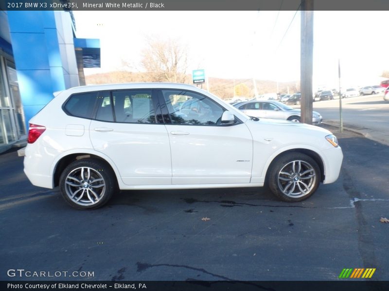 Mineral White Metallic / Black 2017 BMW X3 xDrive35i