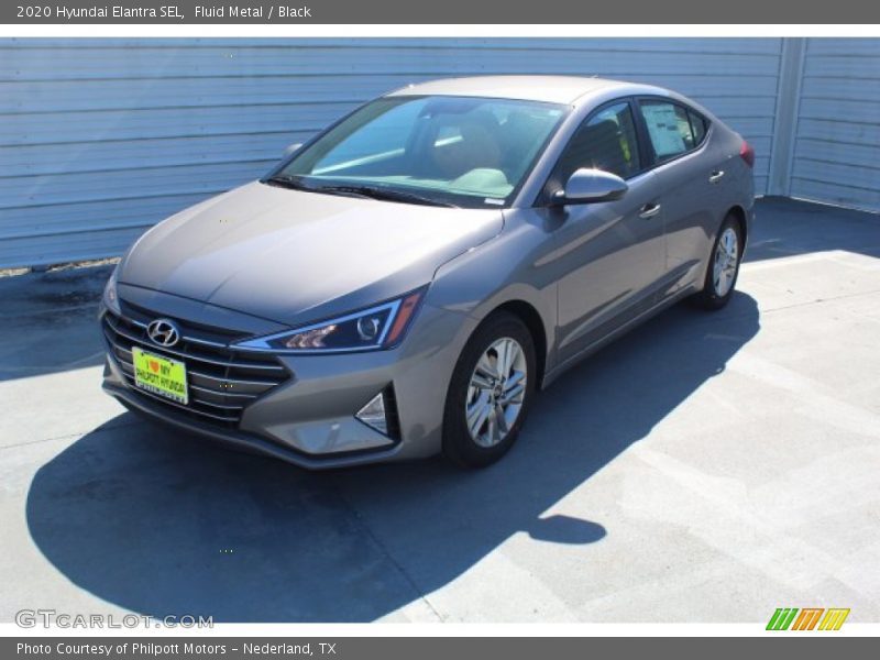 Fluid Metal / Black 2020 Hyundai Elantra SEL