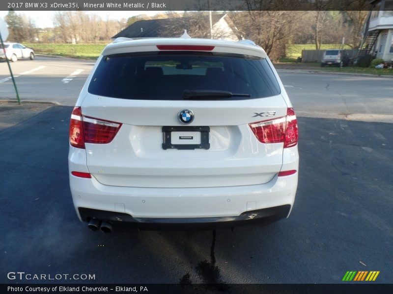 Mineral White Metallic / Black 2017 BMW X3 xDrive35i