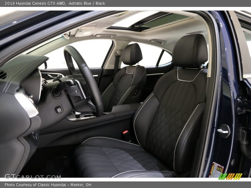 Front Seat of 2019 Genesis G70 AWD