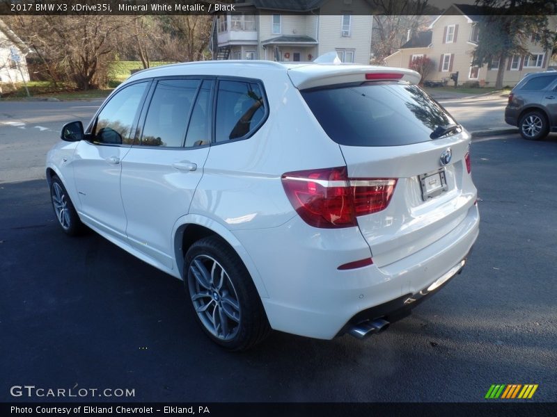 Mineral White Metallic / Black 2017 BMW X3 xDrive35i