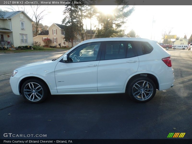 Mineral White Metallic / Black 2017 BMW X3 xDrive35i