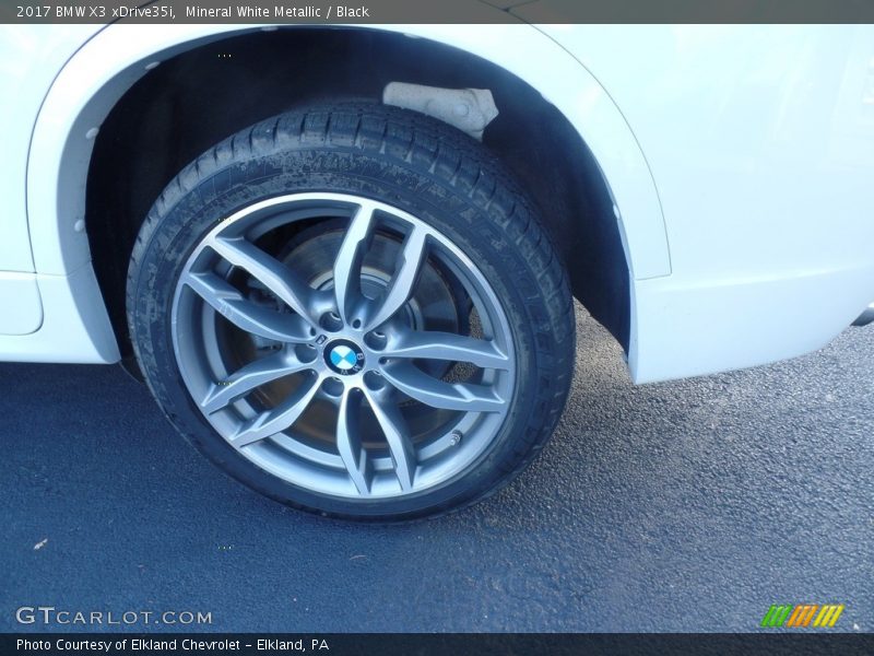 Mineral White Metallic / Black 2017 BMW X3 xDrive35i