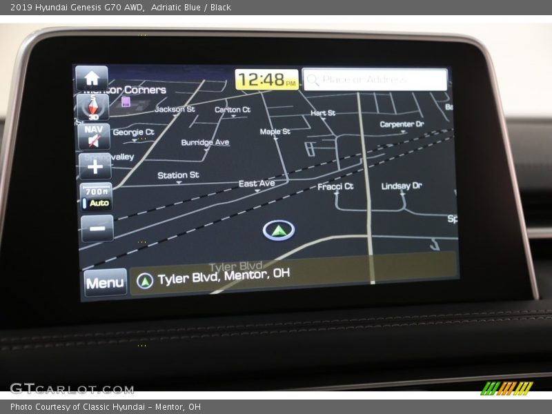 Navigation of 2019 Genesis G70 AWD