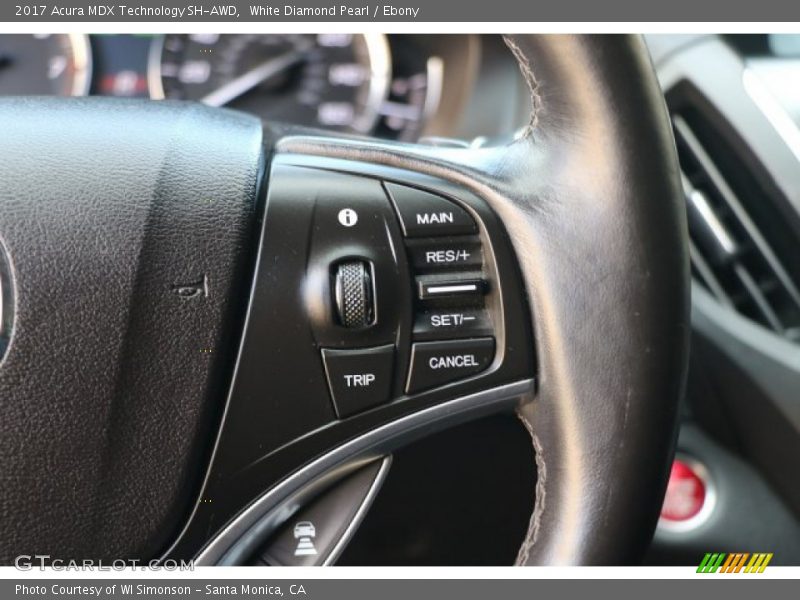 White Diamond Pearl / Ebony 2017 Acura MDX Technology SH-AWD