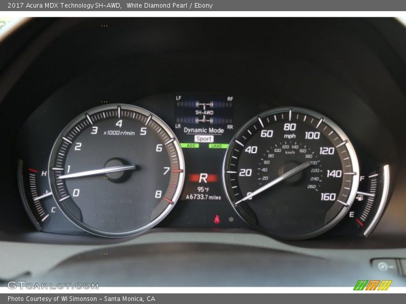 White Diamond Pearl / Ebony 2017 Acura MDX Technology SH-AWD