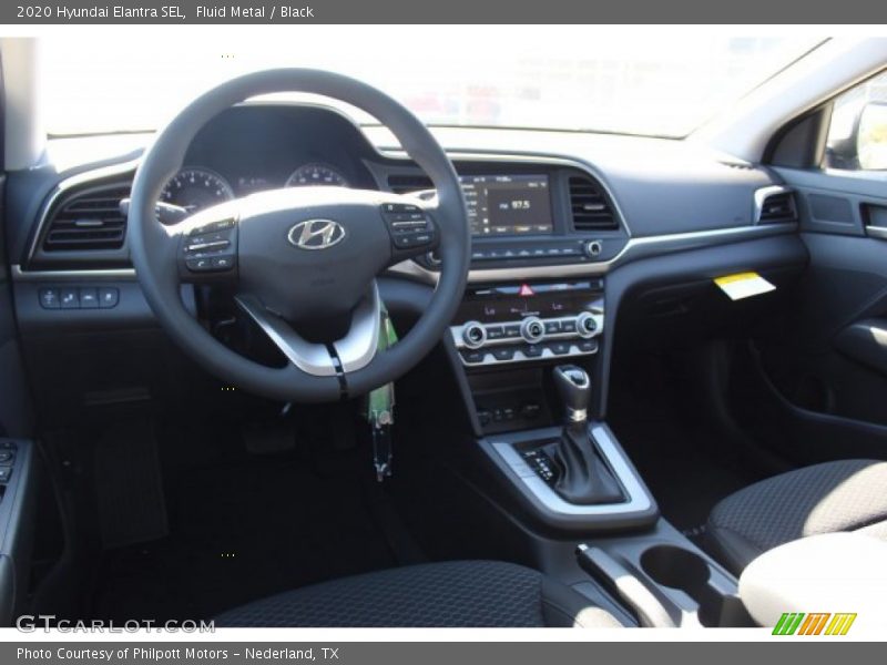 Fluid Metal / Black 2020 Hyundai Elantra SEL